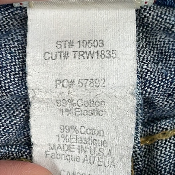 True Religion Joey Bootcut Flare Jeans Pony Express Rodeo Festival Y2K Sz 29 - Picture 15 of 15